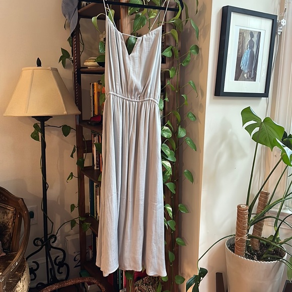 Alice & UO / Urban Outfitters Bibi Satin Midi Dress - Size M - Picture 2 of 6